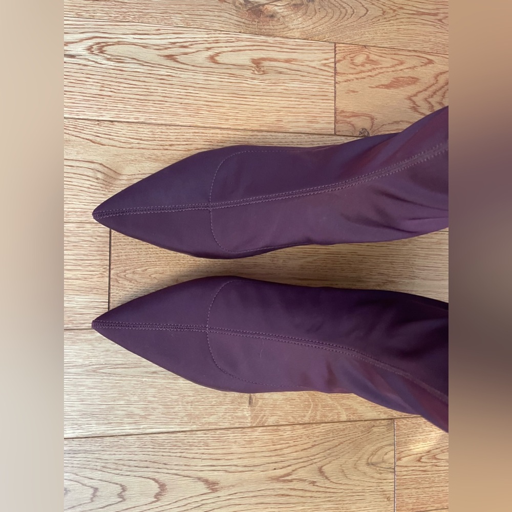 Zara Trafaluc Fabric Booties with back zip closure - Picture 8 of 9